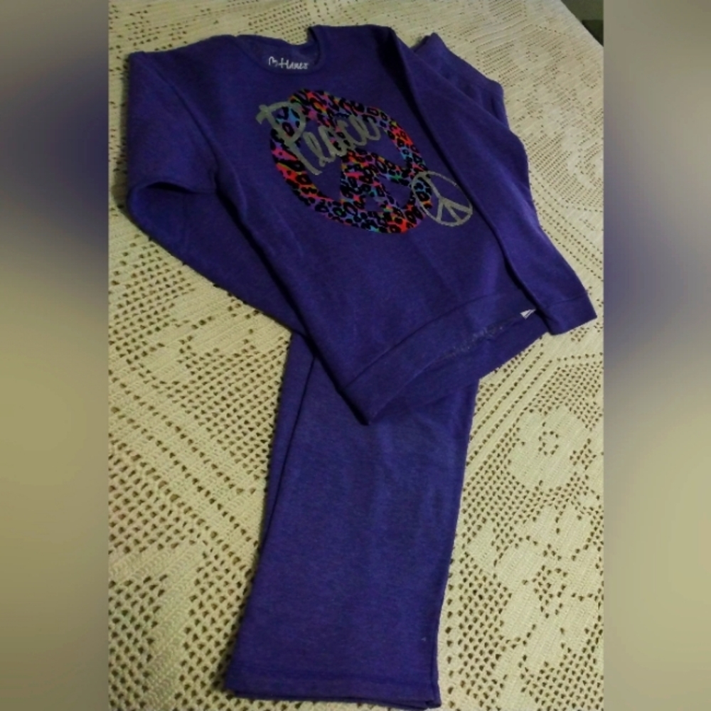 Hanes Sweatshirt and Sweatpants Set size L (10-12)     9-008